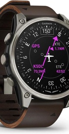 Garmin D2 Mach 2 47mm Titanium w. Oxford Brown Leather Band (010-02904-30/31)