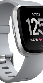 Fitbit Versa, Gray/Silver Aluminum (FB505SRGY)