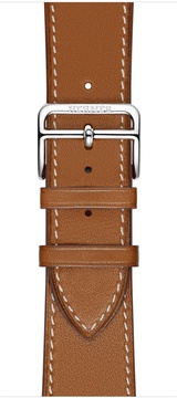 Apple Watch Hermes 42mm Series 2 Stainless Steel Case with Fauve Barenia Leather Single Tour (MNQC2)