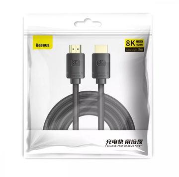 Baseus High Definition HDMI Male To HDMI 8K Male (1m) (CAKGQ-J01)