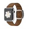 Apple Watch 38mm Stainless Steel Case with Brown Modern Buckle (MJ3D2)