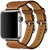 Apple Watch Hermes Leather Double Buckle Cuff 38mm/40mm/41mm/42mm Fauve Barenia (MPXD2)