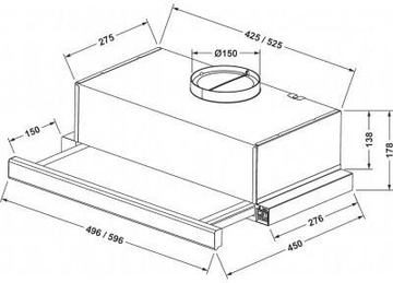 Jantar TL 650 LED 60 BL