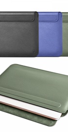 WIWU Case Skin Pro Geniunie Leather Sleeve for MacBook Pro 14 Forest Green