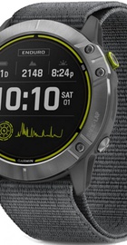 Garmin Enduro Steel with Gray UltraFit Nylon Strap (010-02408-00/10)