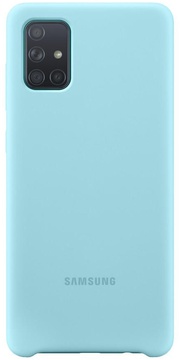 Samsung A715 Galaxy A71 Silicone Cover Blue (EF-PA715TLEG)