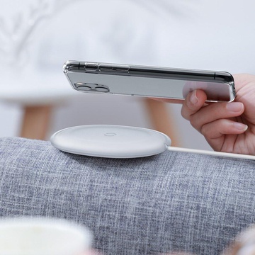 Baseus Jelly Wireless Charger 15W White (WXGD-02)