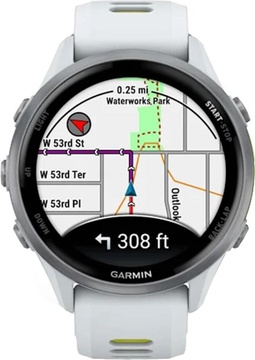 Garmin Forerunner 970 Titanium w. Whitestone Case and Whitestone/T. Amp Yellow Band (010-02969-01/11)
