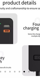 WIWU Smart Power Strip 4x220V+3xUSB+USB-C 20W EU Plug