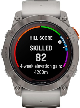 Garmin Fenix 7X Pro Sapphire Solar Titanium w. Fog Gray/Ember O. Band (010-02778-14/15)