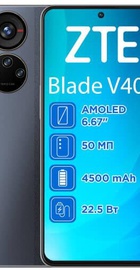 ZTE Blade V40S 6/128GB Black (UA)