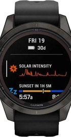 Garmin Fenix 7S Pro Sapphire Solar Carbon G. DLC Tit. with Black Band (010-02776-10/11/54)