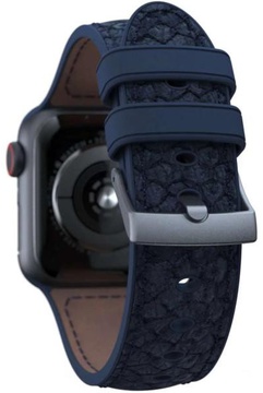 Njord Salmon Leather Strap for Watch 42mm/44mm/45mm/49mm Petrol (SL14121)