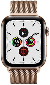 Apple Watch Series 5 GPS + Cellular 44mm Gold Stainless Steel Case with Gold Milanese Loop (MWW62, MWWJ2)