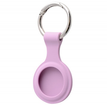 Apple AirTag Silicone Key Ring Light Purple