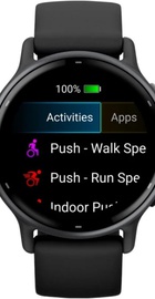 Garmin vivoactive 5 Slate Aluminum Bezel with Black Case and Silicone Band (010-02862-10)