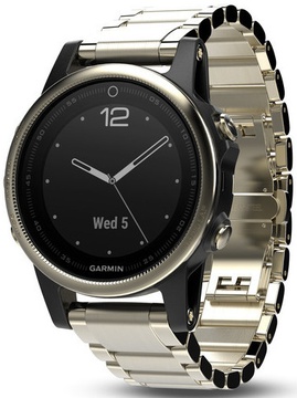 Garmin fenix 5s Sapphire Champagne with Metal Band (010-01685-15)