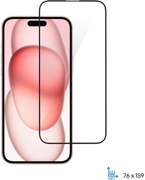 2E Glass for Apple iPhone 15, (1 Pack), black border (2E-IP-15.-6.1-SMFCFG-BB)