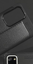 Ultimate Experience Leather case for Poco M4 Pro 5G/Redmi Note 11/11T (Black)