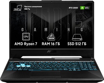 ASUS TUF Gaming A15 FA506NCR Graphite Black (FA506NCR-HN006, 90NR0JV7-M002L0)