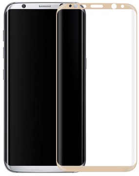 Simple Case 3D Glass Gold for Samsung Galaxy S8