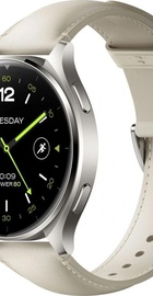 Xiaomi Watch 2 Titan Gray Case with White Leather Strap (BHR9306GL)