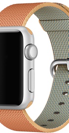 Apple Woven Nylon for Watch 38mm/40mm/41mm/42mm Gold/Red (MM9R2)