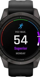 Garmin Epix Pro Gen 2 Sapphire 42mm Carbon G. DLC Ti. with Black Band (010-02802-14/15)