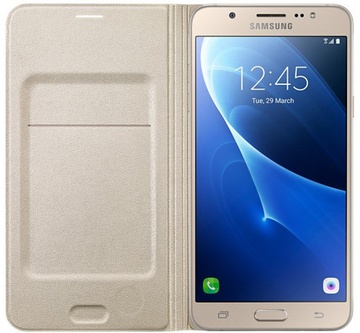 Samsung Flip Wallet for Galaxy J5 2016 J510H (EF-WJ510PFEGRU) Gold
