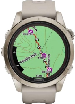 Garmin Fenix 7S Pro Sapphire Solar Soft Gold w. Light Sand Band (010-02776-14/15)