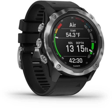 Garmin Descent Mk2 Stainless Steel with Black Band (010-02132-00)