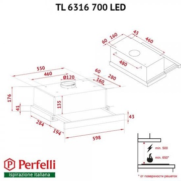 Perfelli TL 6316 BL 700 LED