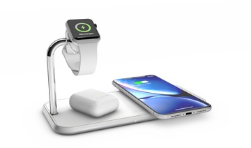 Zens Dual Aluminium Wireless Charger + Apple Watch 10W White (ZEDC05W/00)