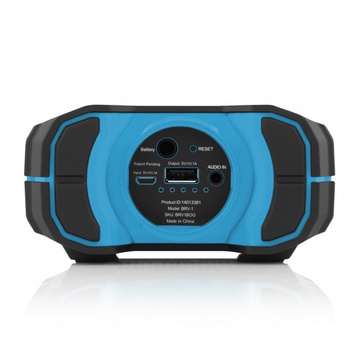 Braven BRV-1 Portable Wireless Black with Cyan Relief and Black Grill