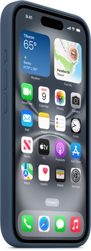 Apple iPhone 16 Silicone Case with MagSafe Denim (high copy)