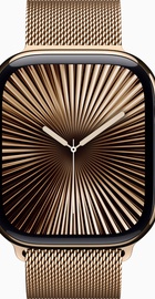 Apple Watch Series 10 GPS + Cellular 42mm Gold Titanium Case With Gold Milanese Loop (MX083)