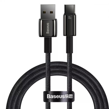 Baseus Tungsten Gold Fast Charging Data Type-C 100W (1m) Black