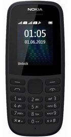Nokia 105 SS 2019 Black Slim Box (16KIGB01A19)