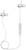 Baseus B16 Comma Bluetooth Silver/White
