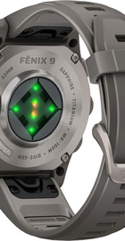 Garmin Fenix 9 43mm Titanium with Pebble Gray Silicone Band (010-04761-10/11)