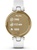 Garmin Lily Light Gold Bezel with White Case and Italian Leather Band (010-02384-B3)