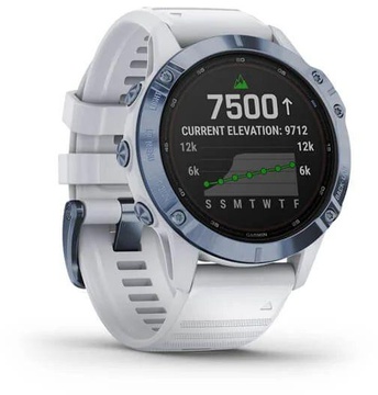 Garmin Fenix 6 Pro Solar Edition Mineral Blue with Whitestone Band (010-02410-19)