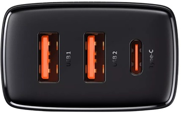 Baseus Compact Quick Charger 30W QC+ PD (1Type-C + 2USB) (CCXJ-E01)