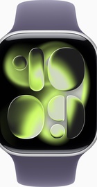 Apple Watch Series 11 GPS + Cellular 46mm Silver Alu. Case w. Purple Fog S. Band - M/L (MFCR4)
