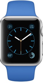Apple Watch Sport 38mm Silver Aluminum Case with Royal Blue Sport Band (MMF22)