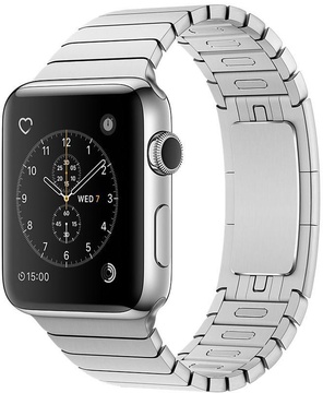 Apple Watch 38mm/40mm/41mm/42mm Silver Link Bracelet (high copy)