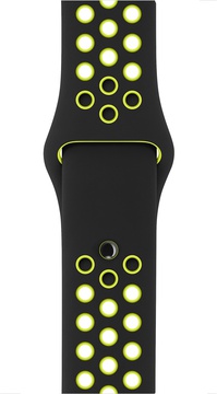 Apple Watch Nike Sport Band 38mm/40mm/41mm/42mm Black/Volt (MQ2H2)