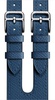 Apple Watch Hermes Leather Double Buckle Cuff 38mm/40mm/41mm/42mm Bleu Agate Epsom (MNHU2)
