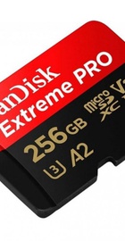 SanDisk 256 GB microSDXC UHS-I U3 Extreme Pro A2 + SD Adapter SDSQXCZ-256G-GN6MA