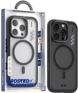 Blueo Frosted HEAT DISSIPATION Case for iPhone 16 Pro Max with MagSafe Black